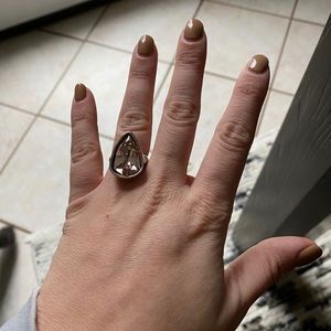 Uno De 50 pink Swarovski crystal Ring